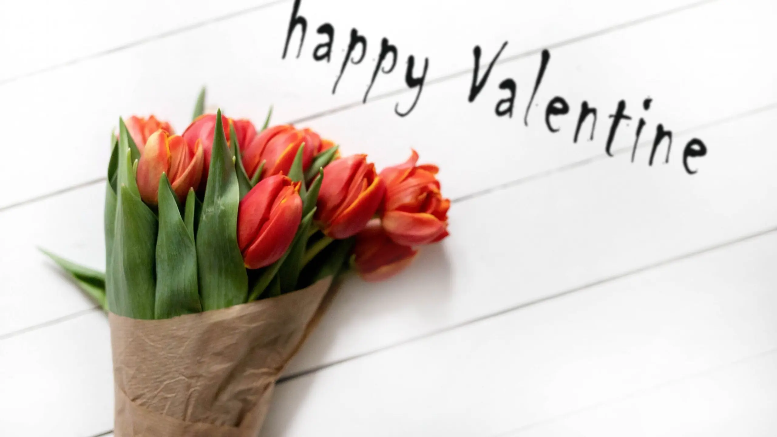 Valentinstag Blumenstraße für den Tag der Liebe