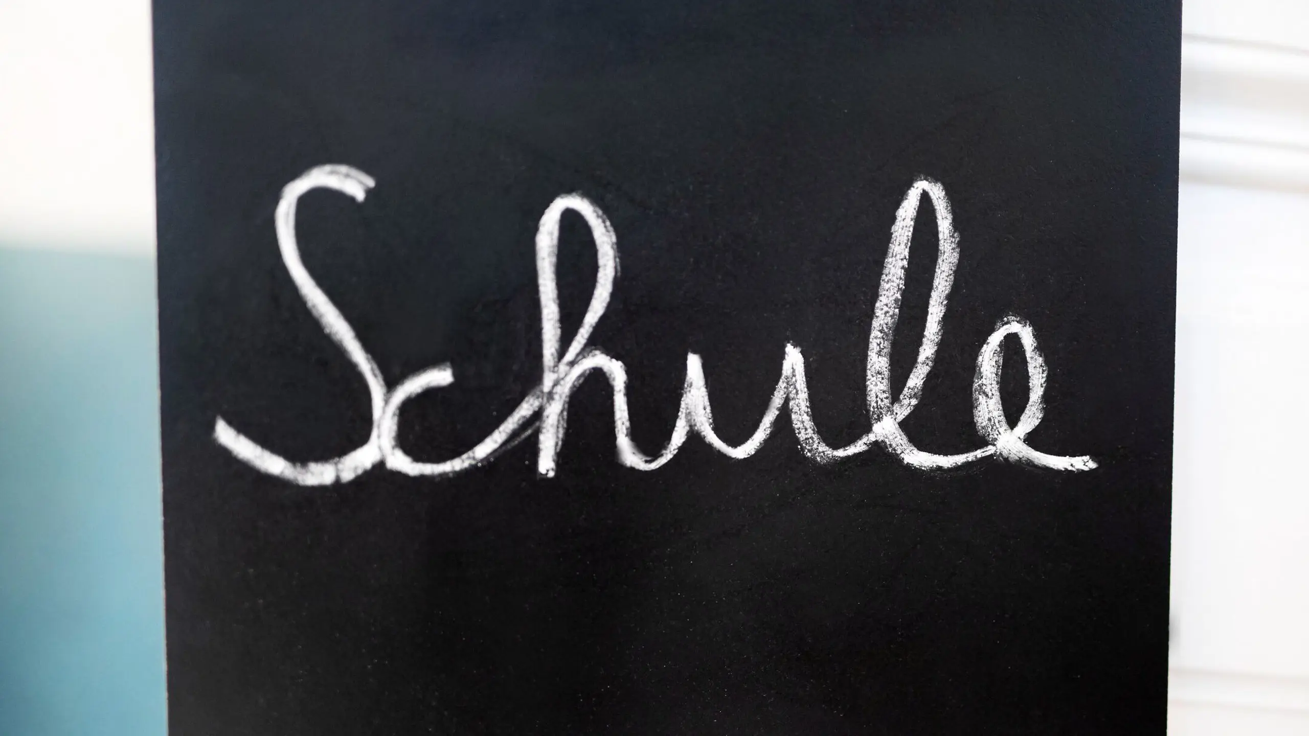 Tafel, auf der Schule steht
