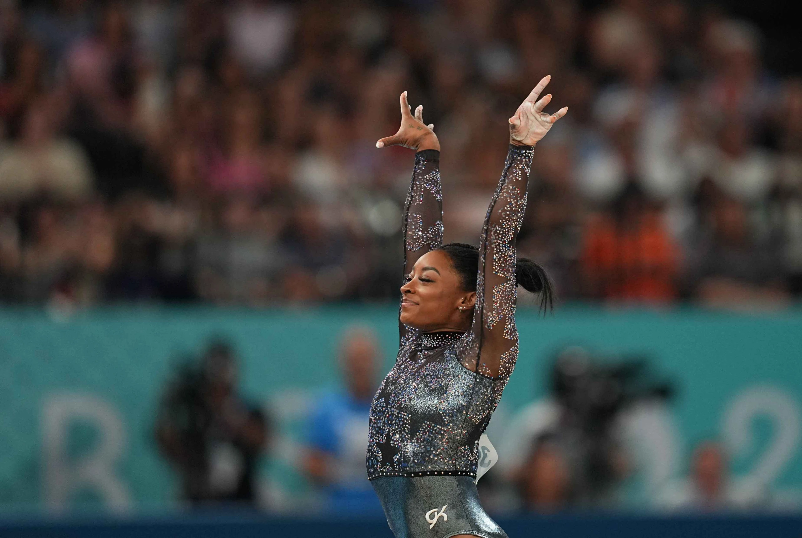 Simone Biles bei den Olympischen Spielen in Paris 2024