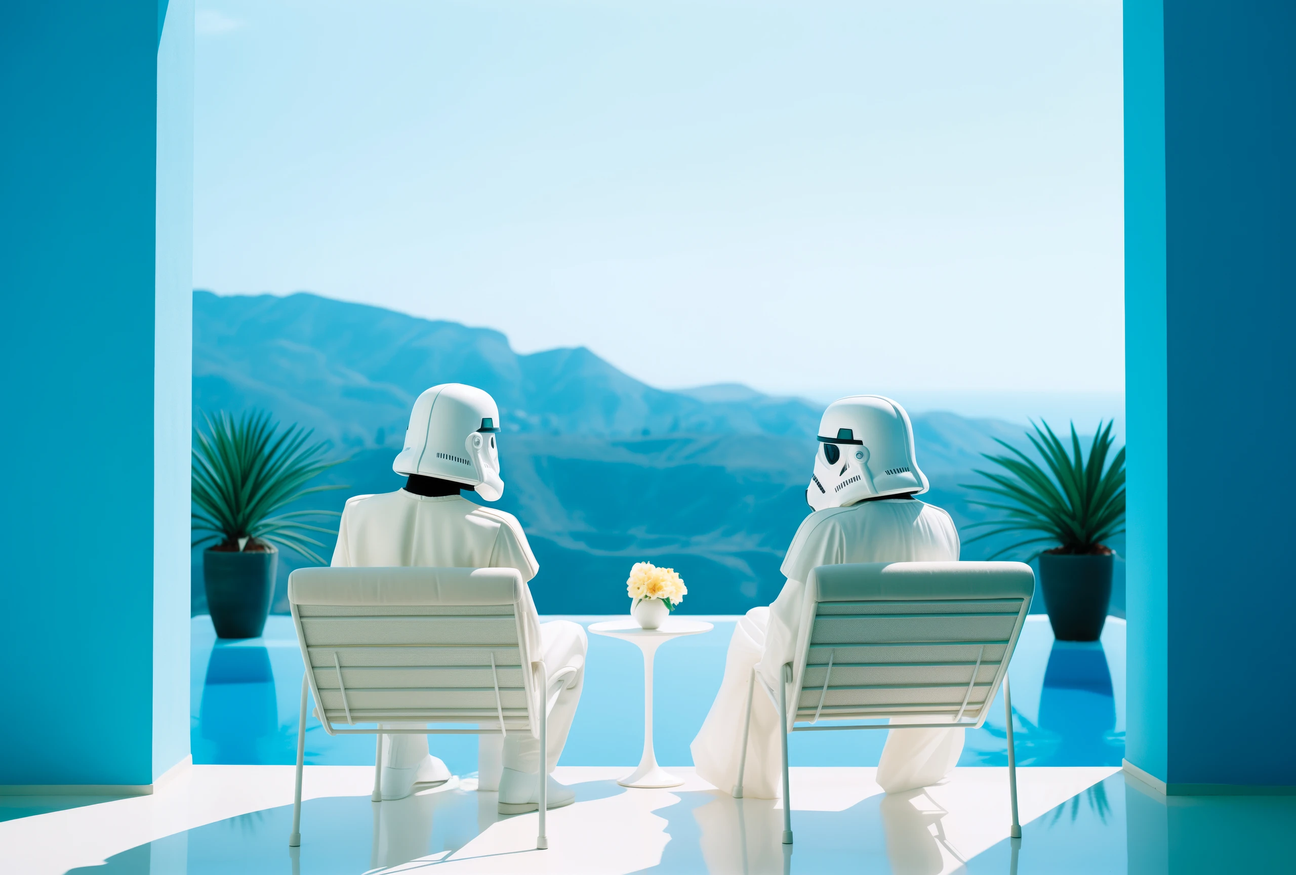 Werk "Poolside Plotting" von Slender O'Kenoshi